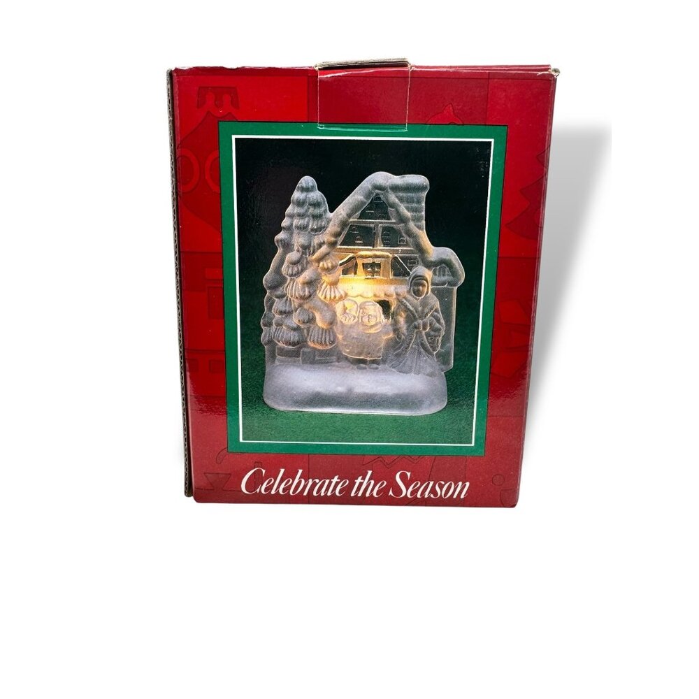Celebrate The Season Glass Votive Original Box 1990s